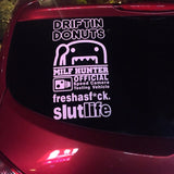 JDM Style Car Stickers Custom Die Cut Vinyl Free Shipping