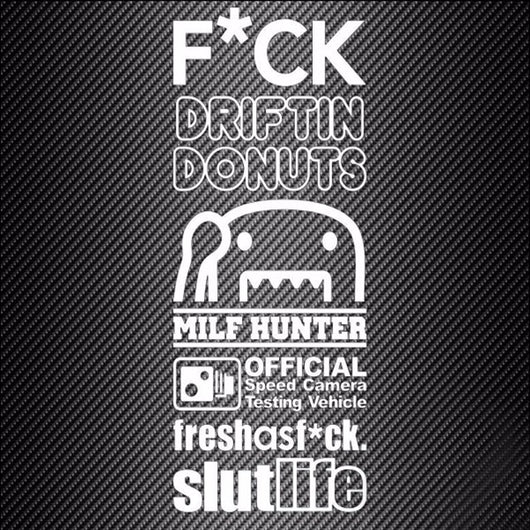 JDM Style Car Stickers Custom Die Cut Vinyl Free Shipping