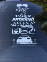 JDM Style Car Stickers Custom Die Cut Vinyl Free Shipping