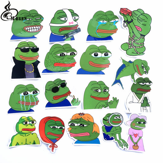 17 Pepe Sad Frog Meme Pack Funny Sticker Free Shipping